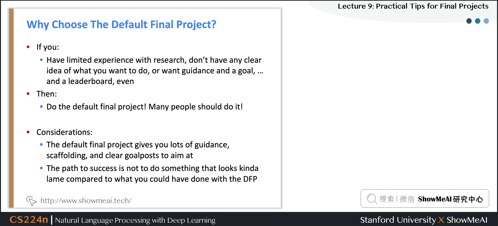 Why Choose The Default Final Project?