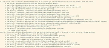 连接数据库SSLHandshakeException问题