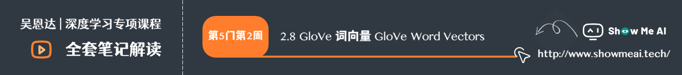 GloVe 词向量 GloVe Word Vectors