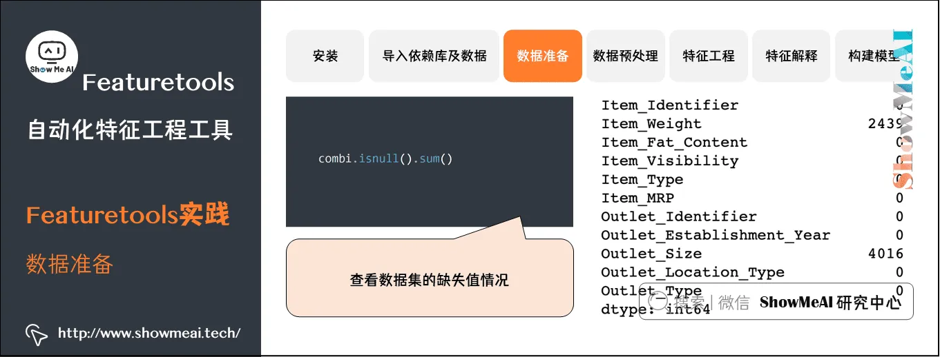 Featuretools; 自动化特征工程工具; Featuretools实践; 数据准备; 9-8