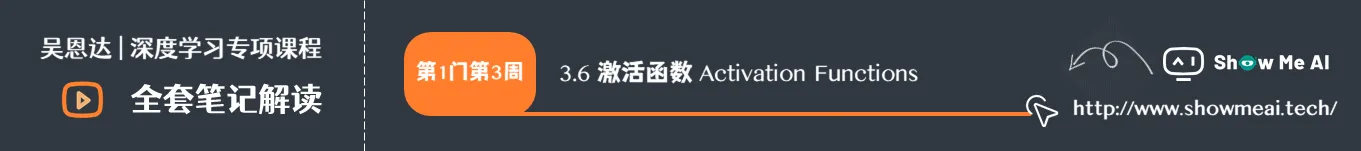 激活函数 Activation Functions