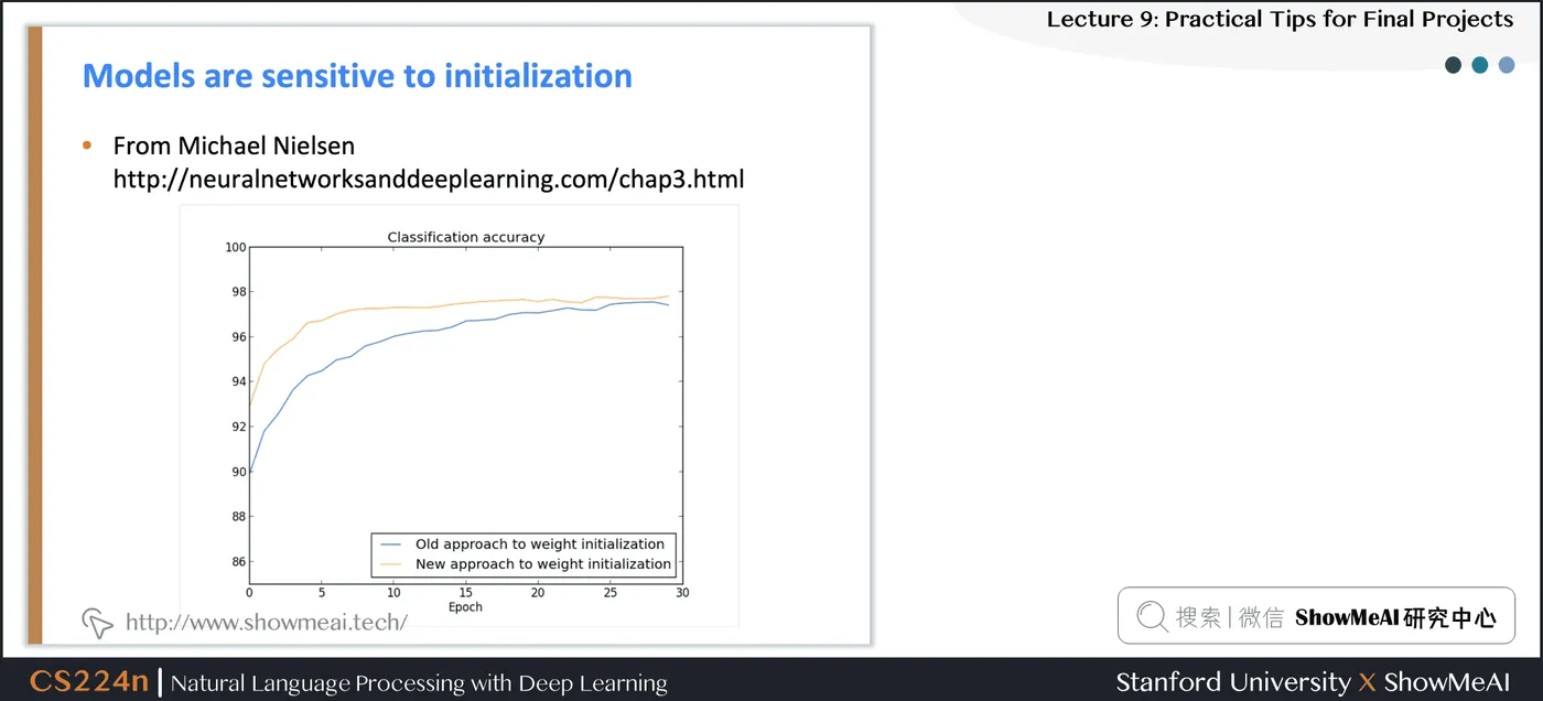 Models are sensitive to initialization