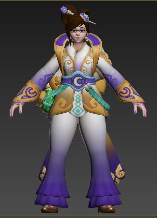 守望先锋英雄角色模型分享,obj文件 材质贴图,3dmax游戏建模