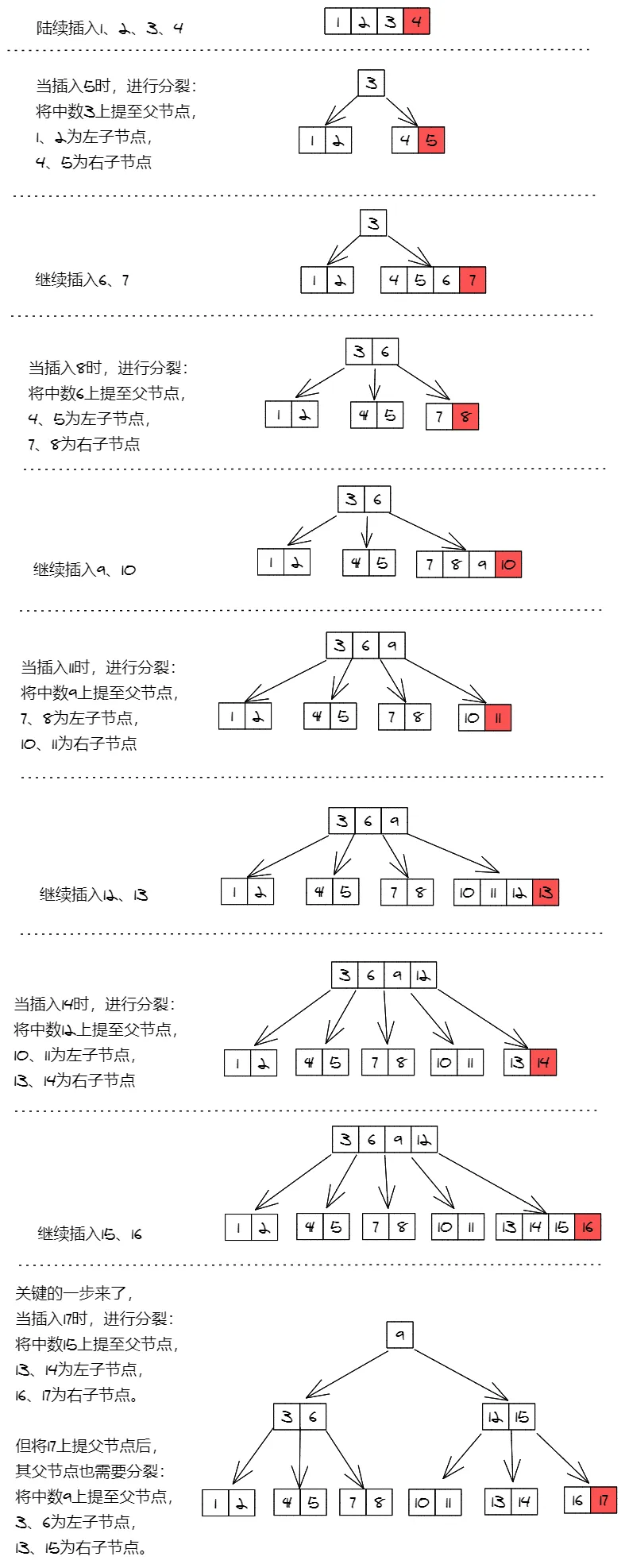 B树的插入