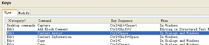 MyEclipse下设置合适的Content Assist快捷键