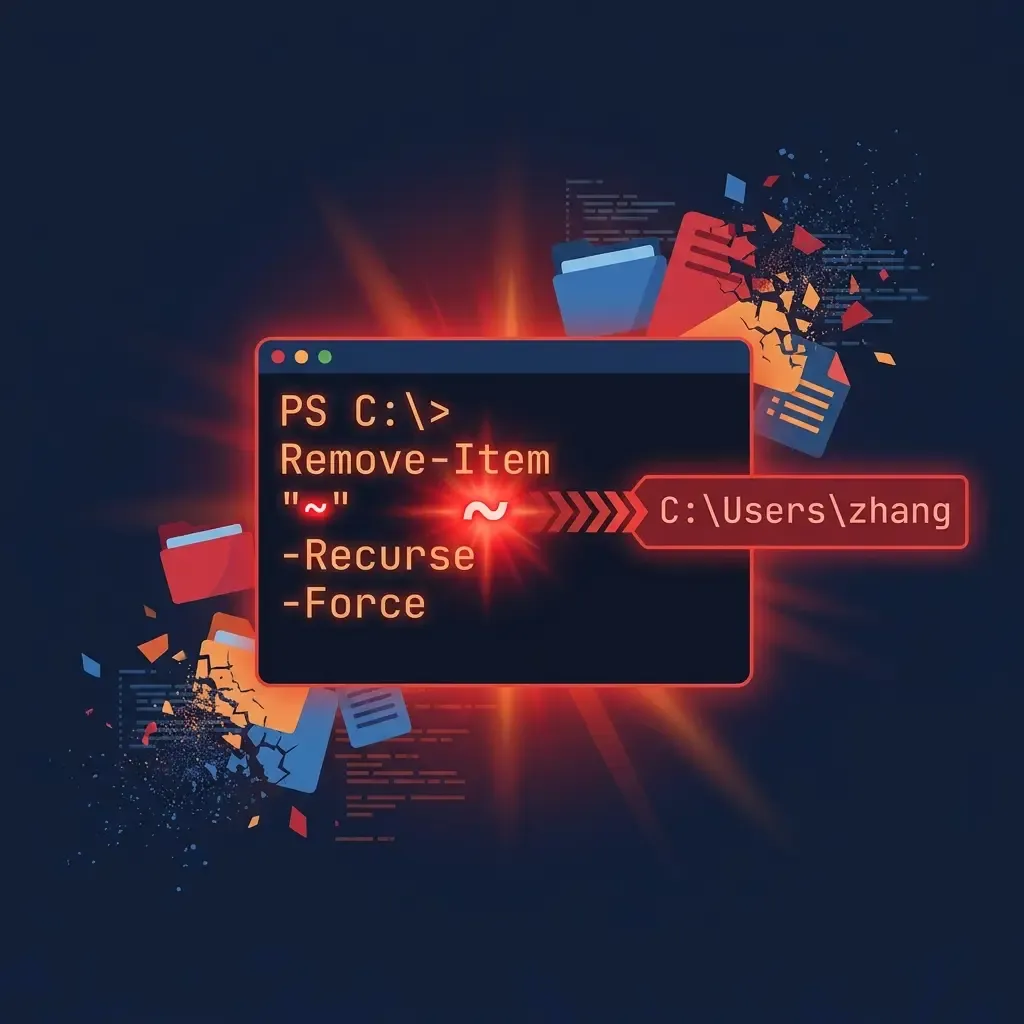 PowerShell 波浪号陷阱：引号并不能阻止 `~` 被展开为家目录 