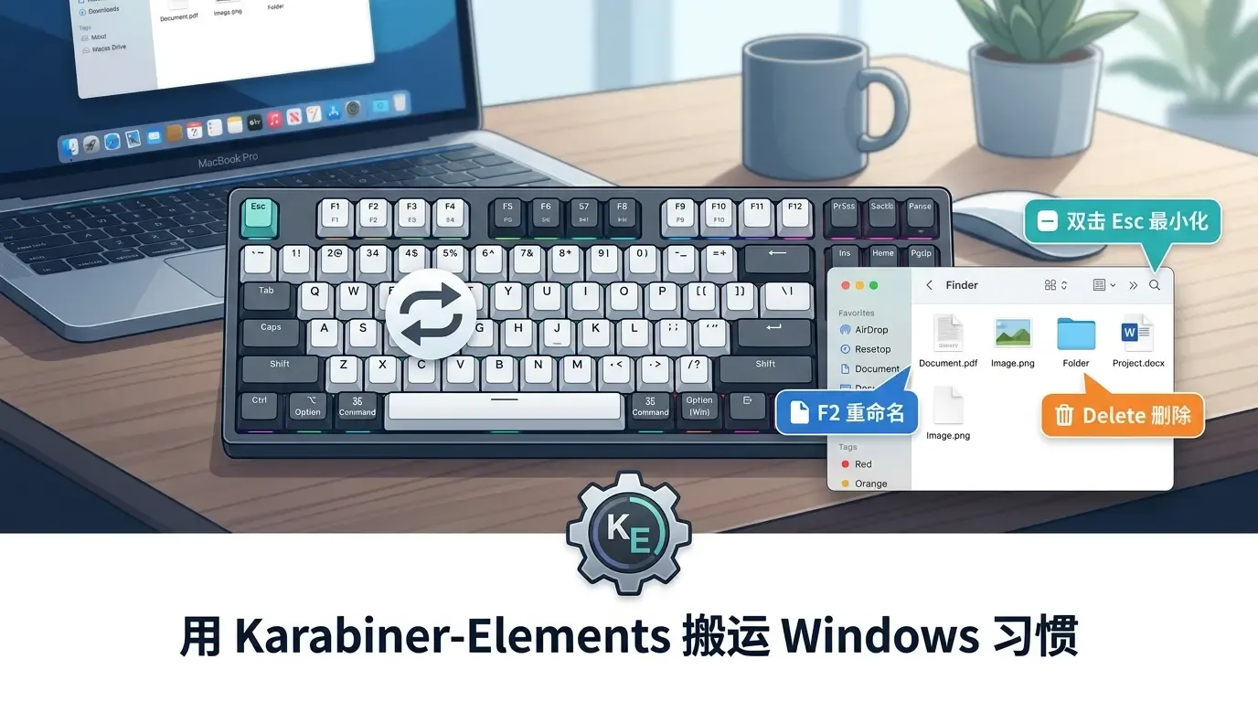 用 Karabiner-Elements 搬运 Windows 习惯