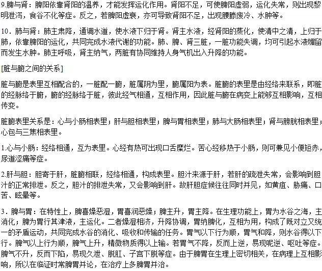 人体五脏六腑位置图详细介绍