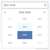 Vue2日期选择器插件（vue-datepicker-local）