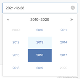 Vue2日期选择器插件（vue-datepicker-local）