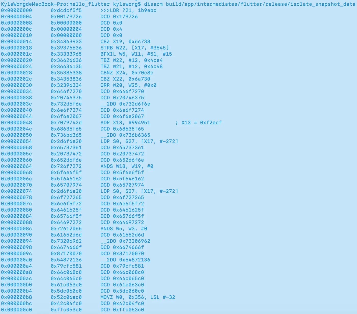 isolate snapshot data disarm