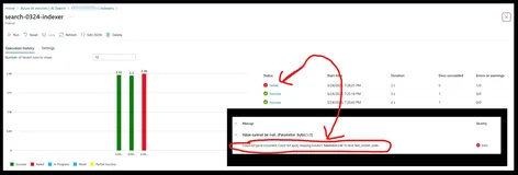 【Azure AI Search】AI Search的索引器(Indexer)中使用解码函数base64Decode报错