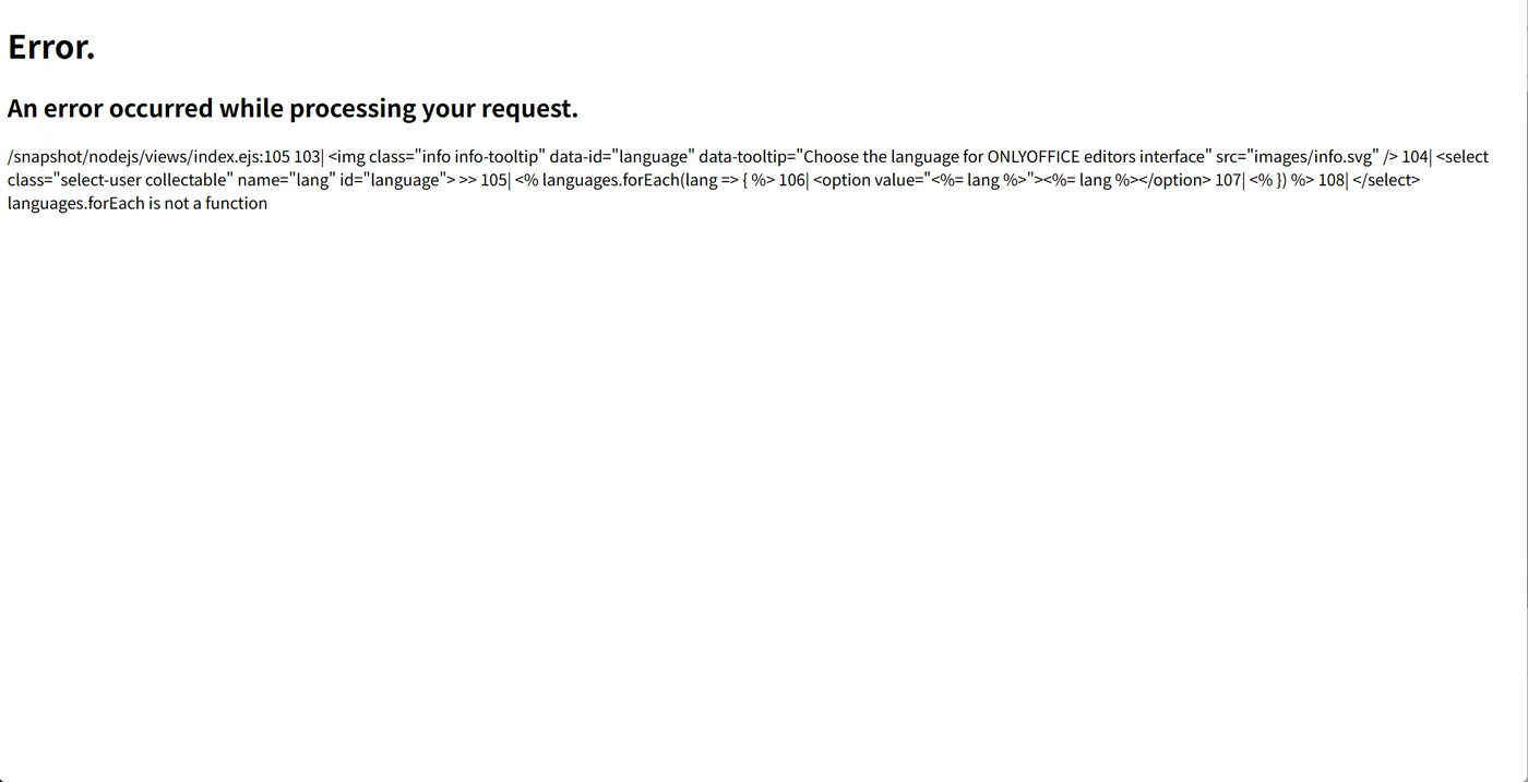 languages.forEach is not a function 报错页