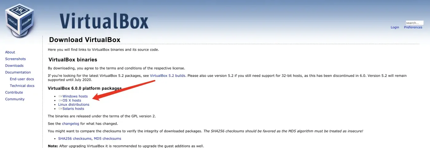 https://www.virtualbox.org/wiki/Downloads