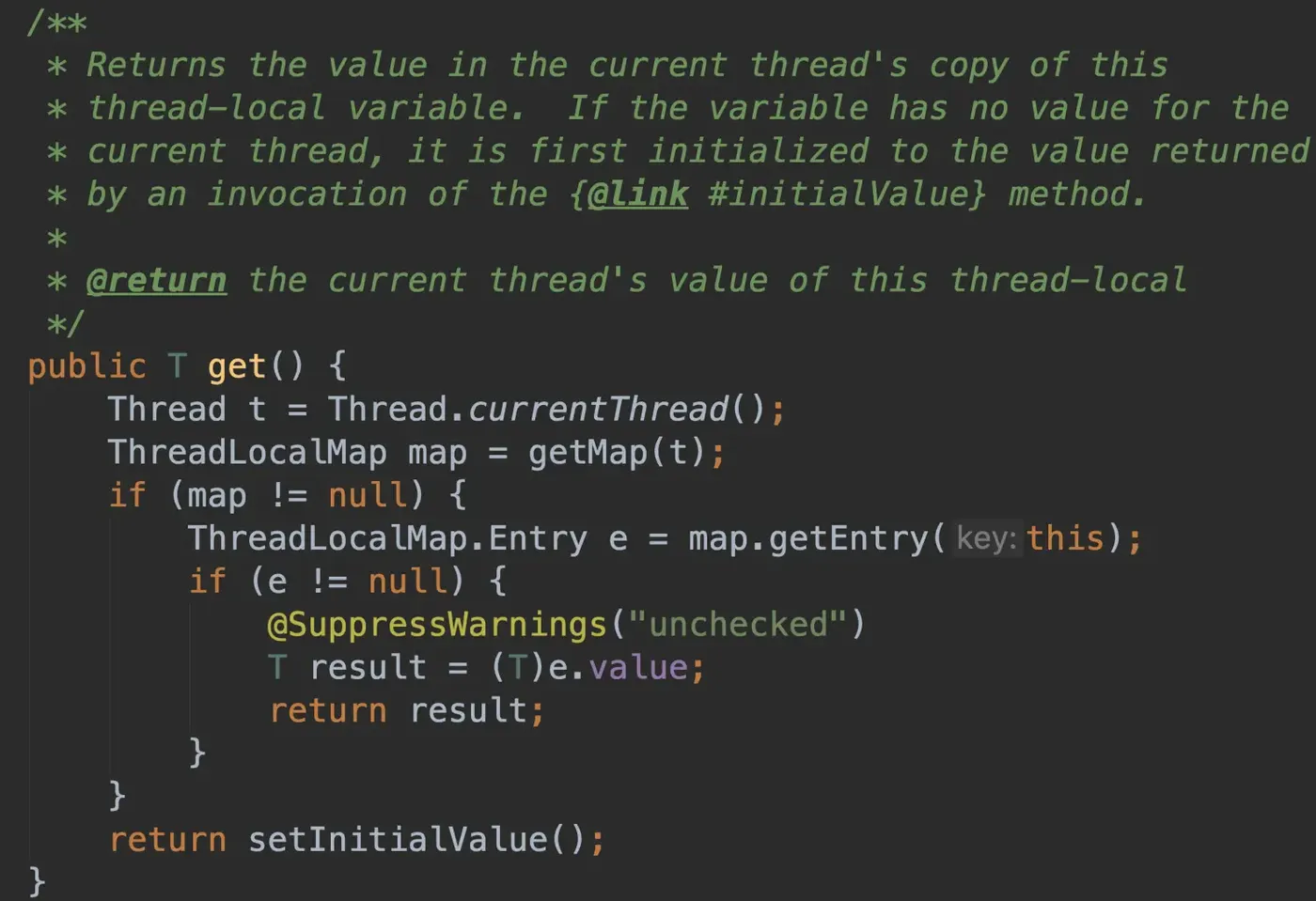 ThreadLocal # get()