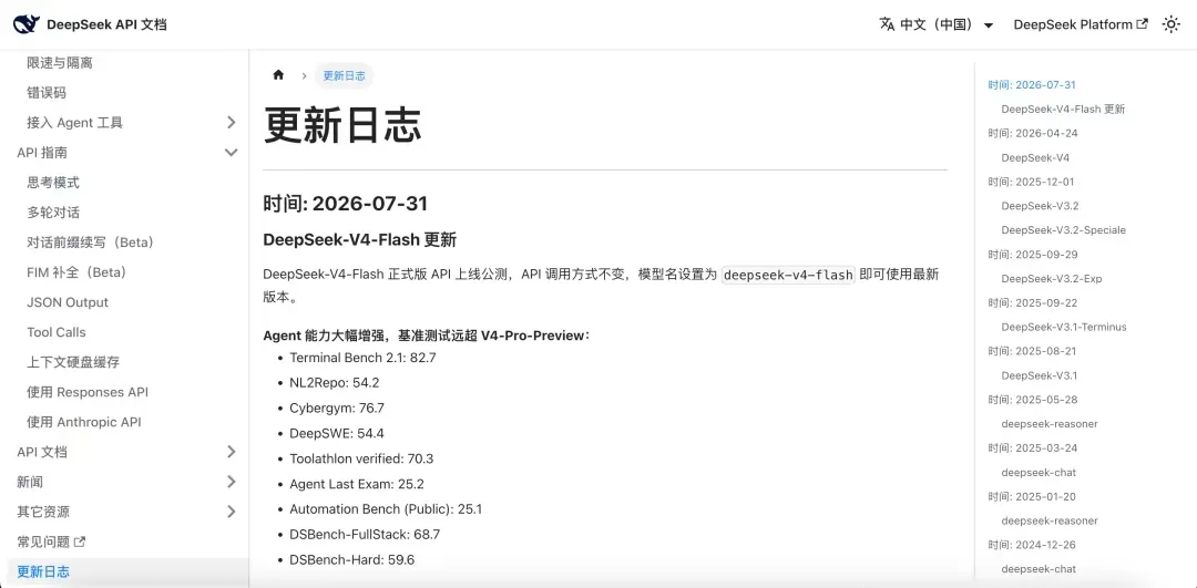 DeepSeek V4 Flash、正式版、2026-07-31