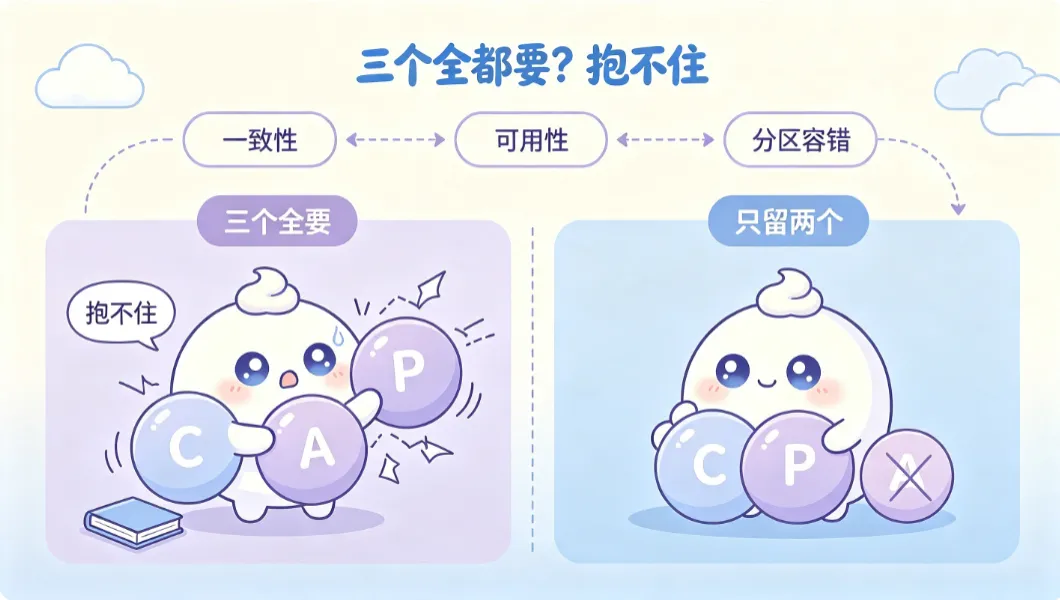 贪心抱三个球只会全掉，认清只能选两个反而踏实