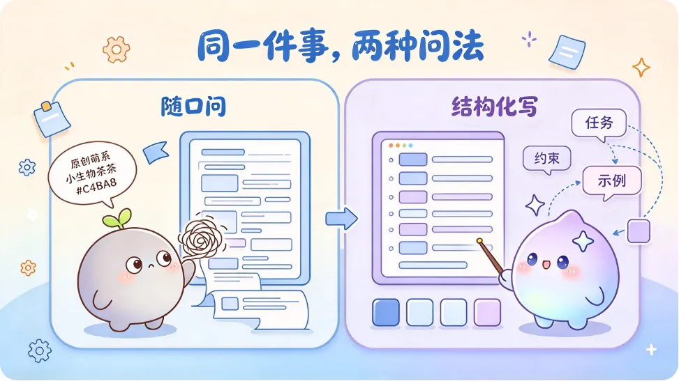 右边不是问得更客气，是把格子填满了。