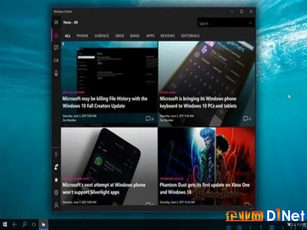 Win10 CShell界面曝光:跨平台统一UI体验