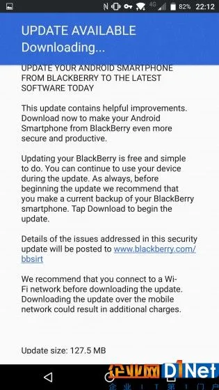 黑莓推送最新Android补丁(图片来源gsmarena)