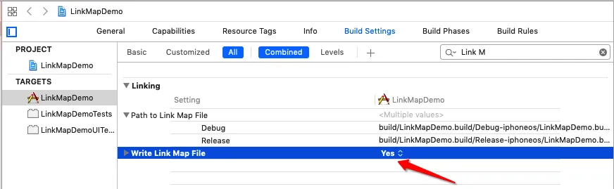 Link Map Setting