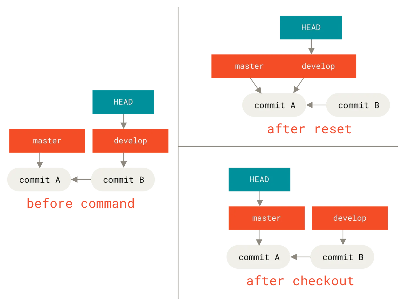 reset checkout