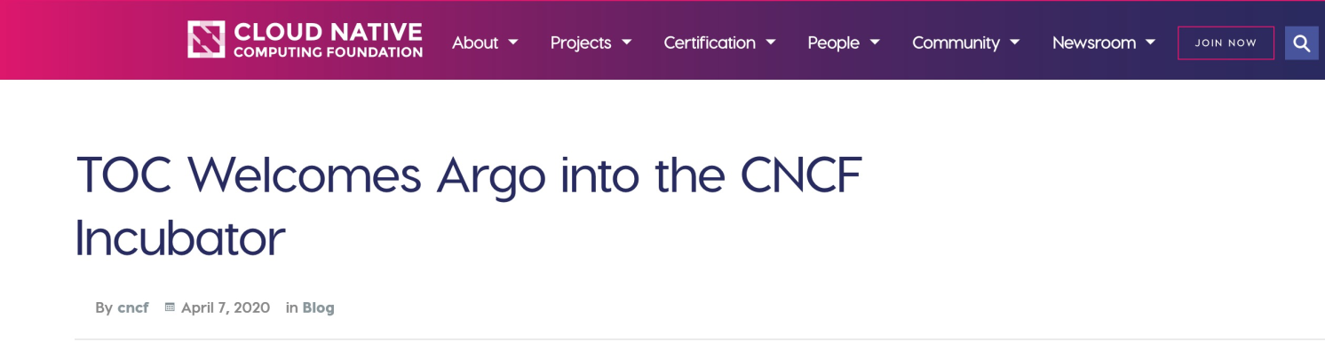 Argo项目入驻CNCF，一文解析Kubernetes原生工作流