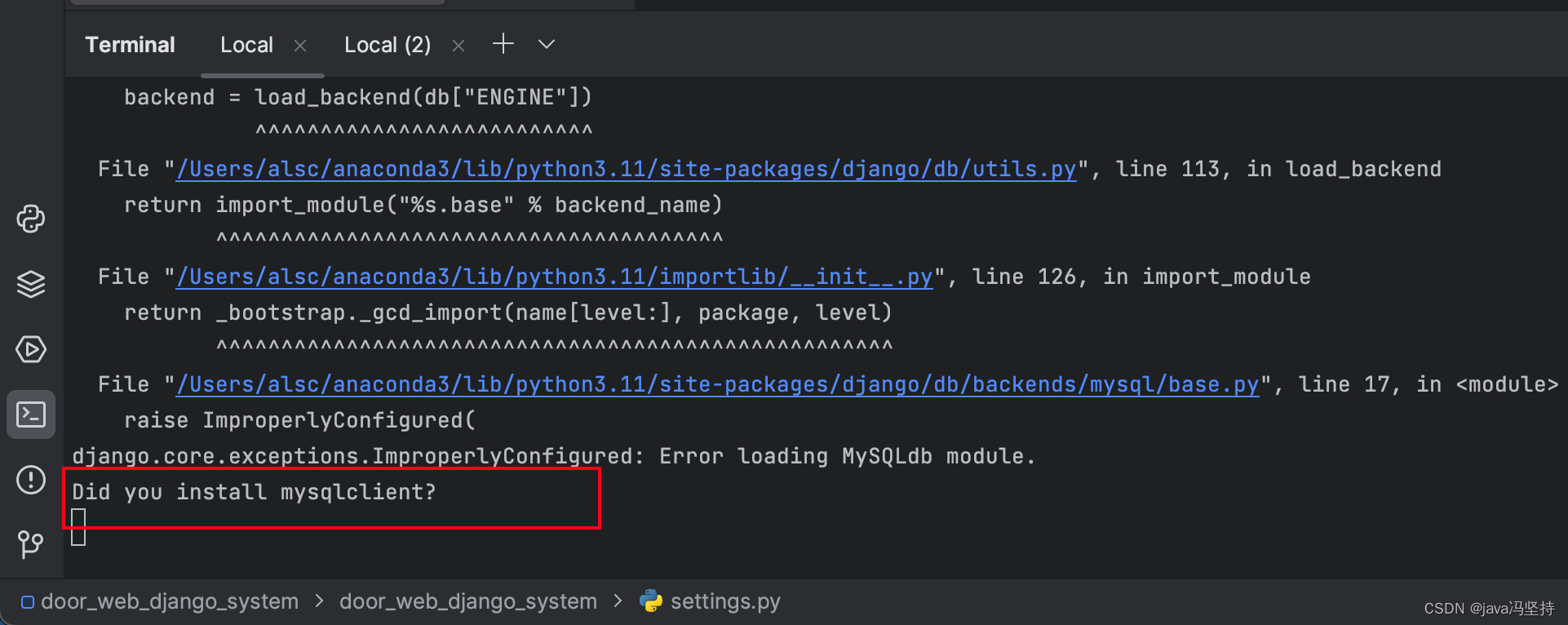 Django配置MySQL后使用Model自动创建或操作已有数据库表-开发者社区-阿里云