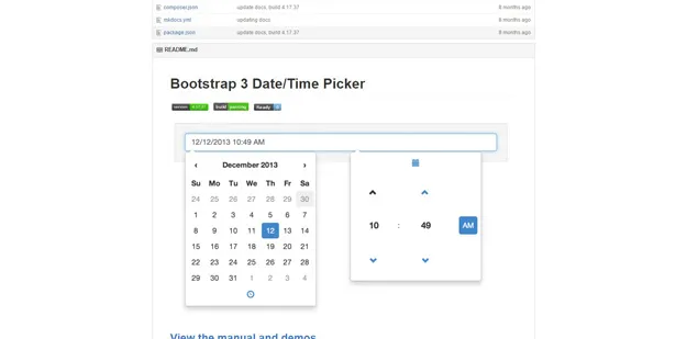 bootstrap datetime picker