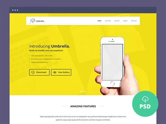 20 Free High Quality Website Template PSDs to Download