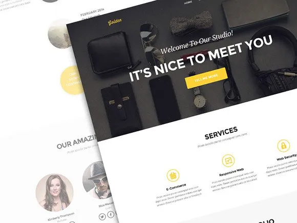 20 Free High Quality Website Template PSDs to Download