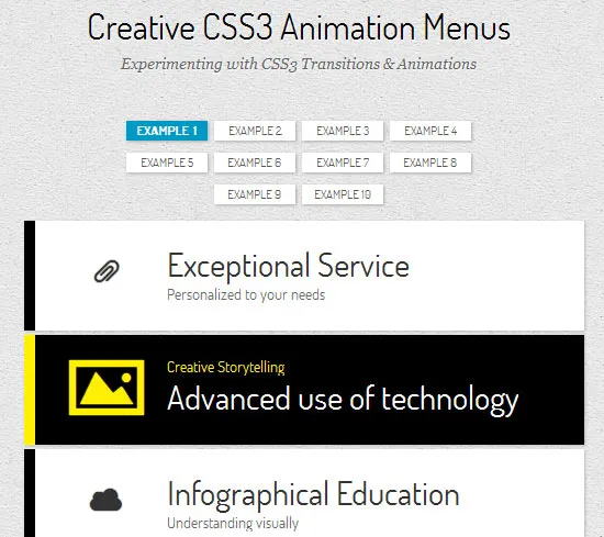 Css3 Animation Menus