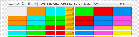 DHTML Arkanoid