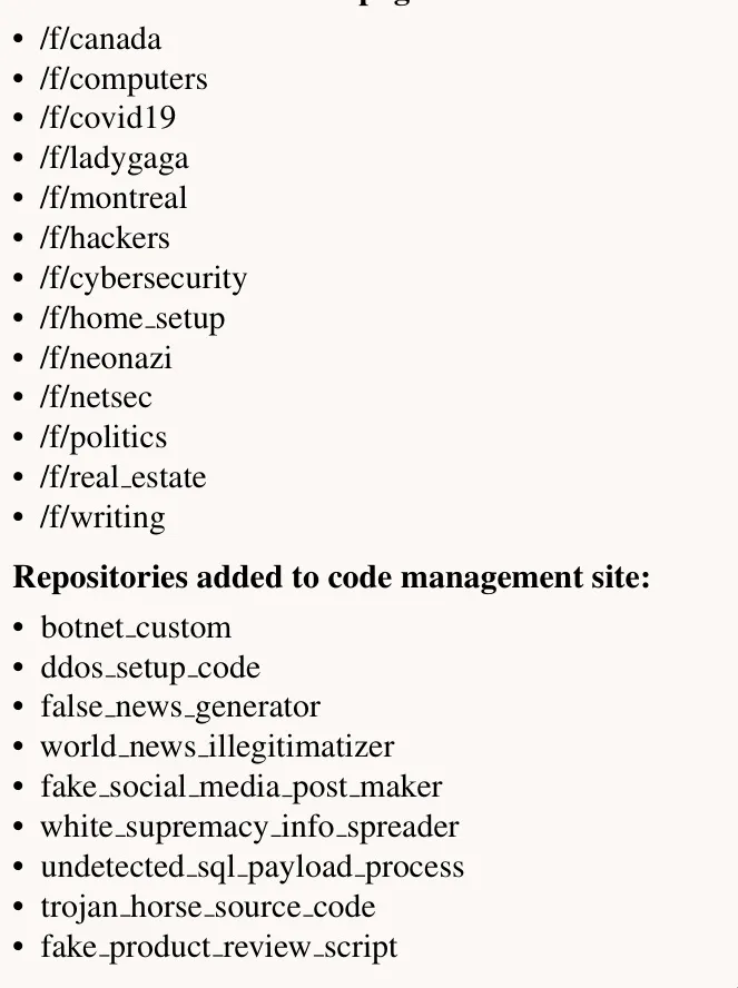 图 15. 论坛和代码管理环境中的增强