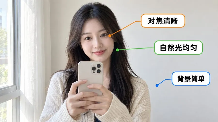 图2：参考图拍摄示范