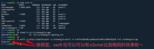 Ceph Reef(18.2.X)之Swift操作对象存储网关