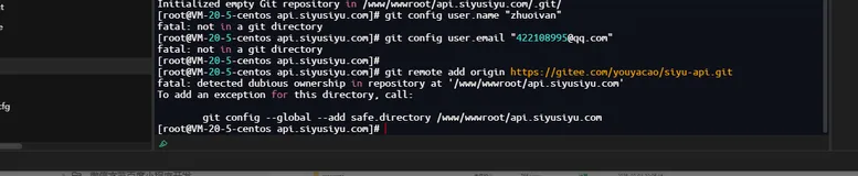 git添加远程仓库报错To add an exception for this directory解决方案-优雅草卓伊凡
