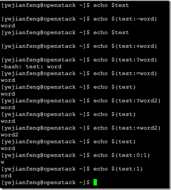 Linux Shell参数替换
