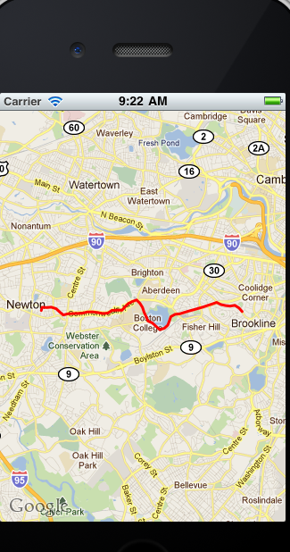 iOS开发之在地图上绘制出你运行的轨迹