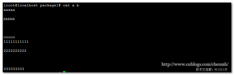 Linux cat命令