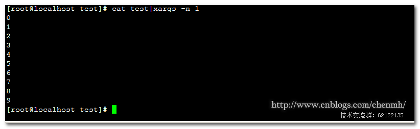 Linux xargs将输出数据流转换成命令参数