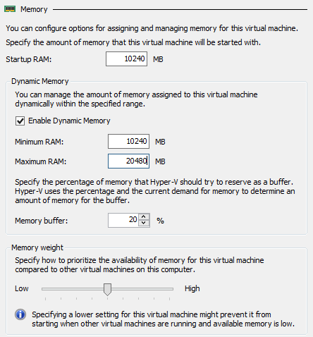 Hyper-V3：虚拟机的配置