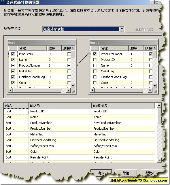 SQL Server BI Step by Step SSIS 4 ---合并数据3