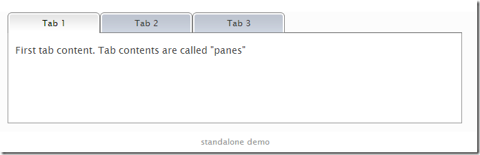 手动实现jQuery Tools里面tab功能