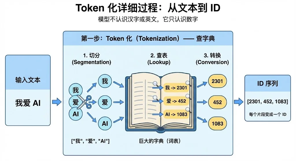 Token化的示意图