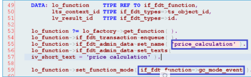 使用代码创建BRF function