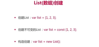 Dart之List、数组创建