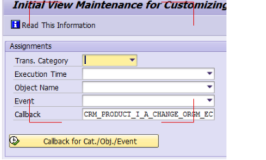 SAP CRM 事务码CRMV_EVENT的用法