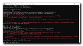 【错误记录】Flutter 报错 Downloading the Dart SDK using the BITS service failed, retrying with WebRequest...