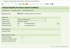SAP QM中阶执行事务代码QDB1,报错- Inspection severity 001 AQL 0.650 not in sampling schema A01-